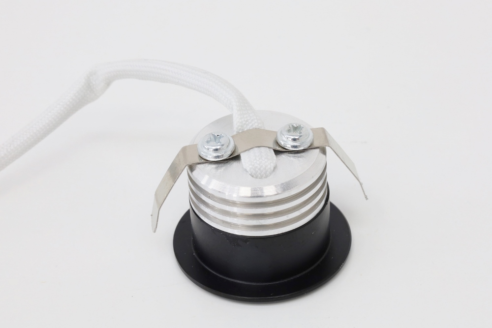 Mini inbouwspot / Verandaspot TONNY Ø 3,7 cm WarmGlow 230 volt | Zwart