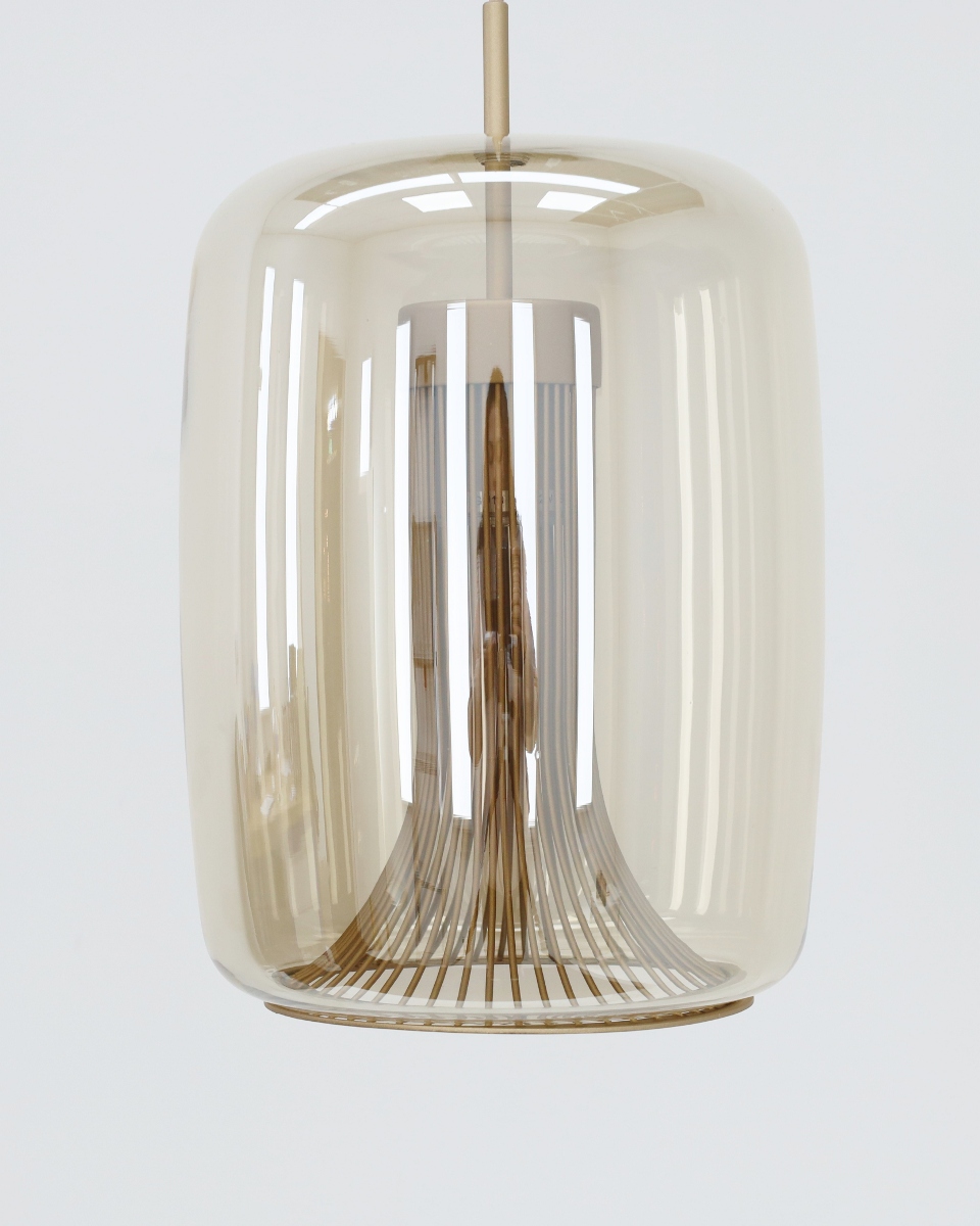 Sfeervolle hanglamp SAINT | Amber / Brons