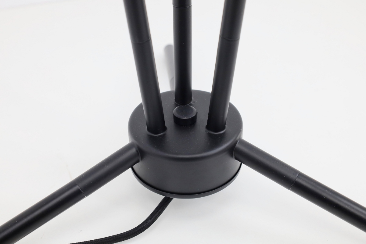 Sfeervolle vloerlamp ZIZAL 3-lichts | Zwart / Beige