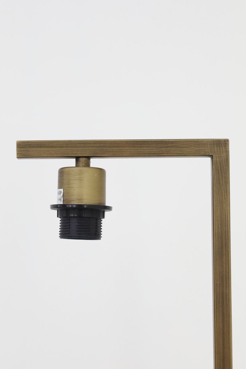 Strakke tafellamp STANG | Brons