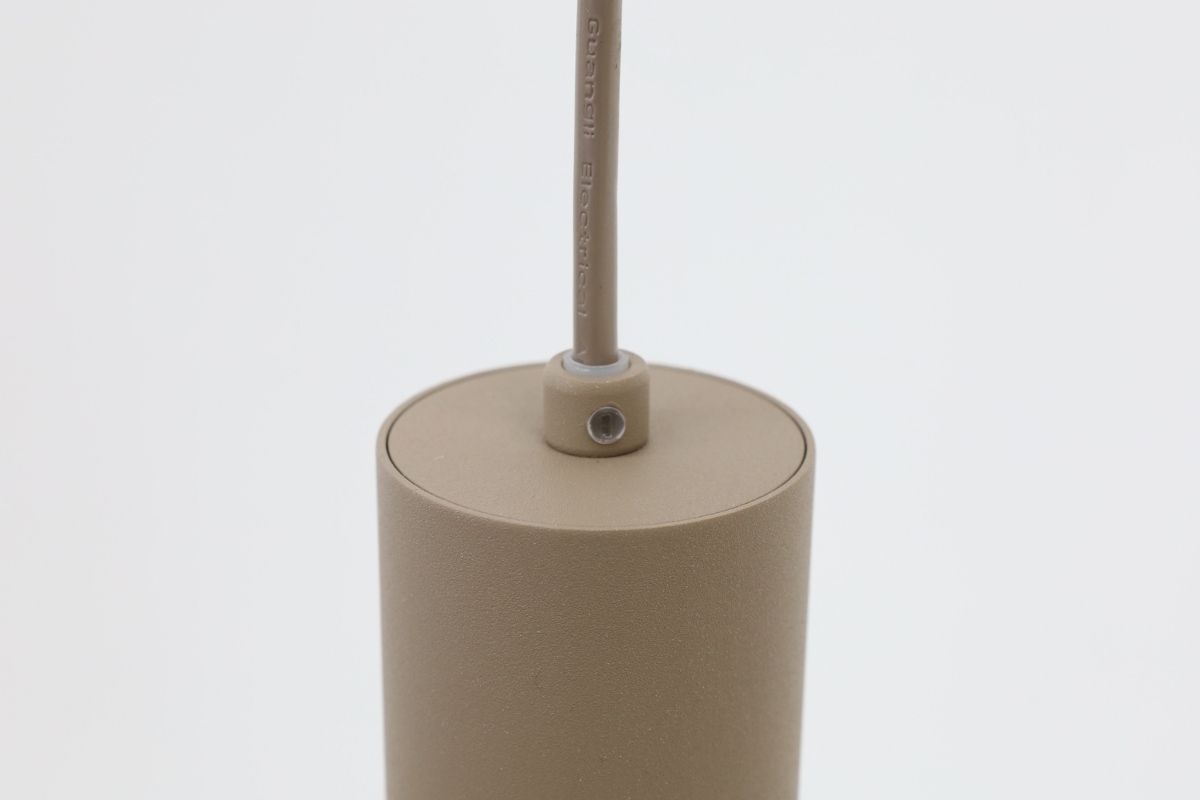 Sfeervolle hanglamp MARRONE 3-lichts rond | Zand / Amber