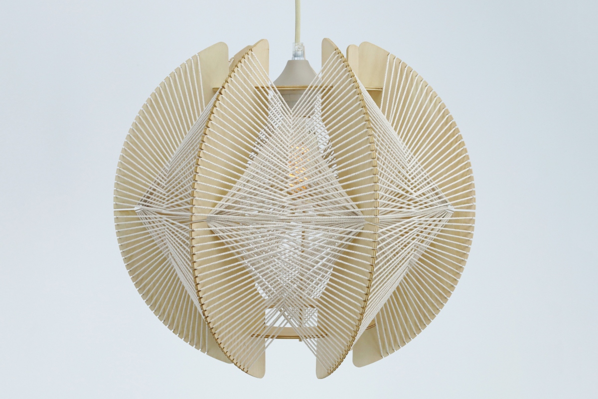 Organische hanglamp JESSICA Ø40 cm | Naturel