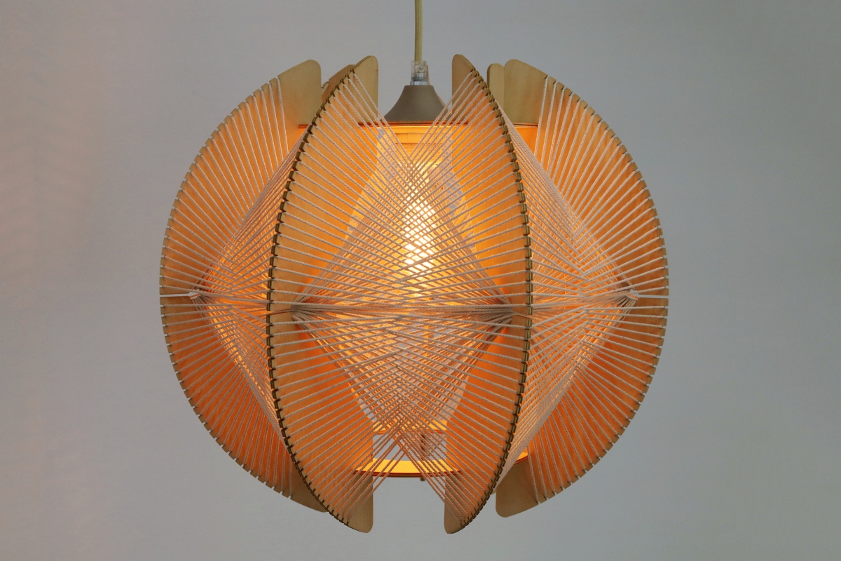 Organische hanglamp JESSICA Ø40 cm | Naturel