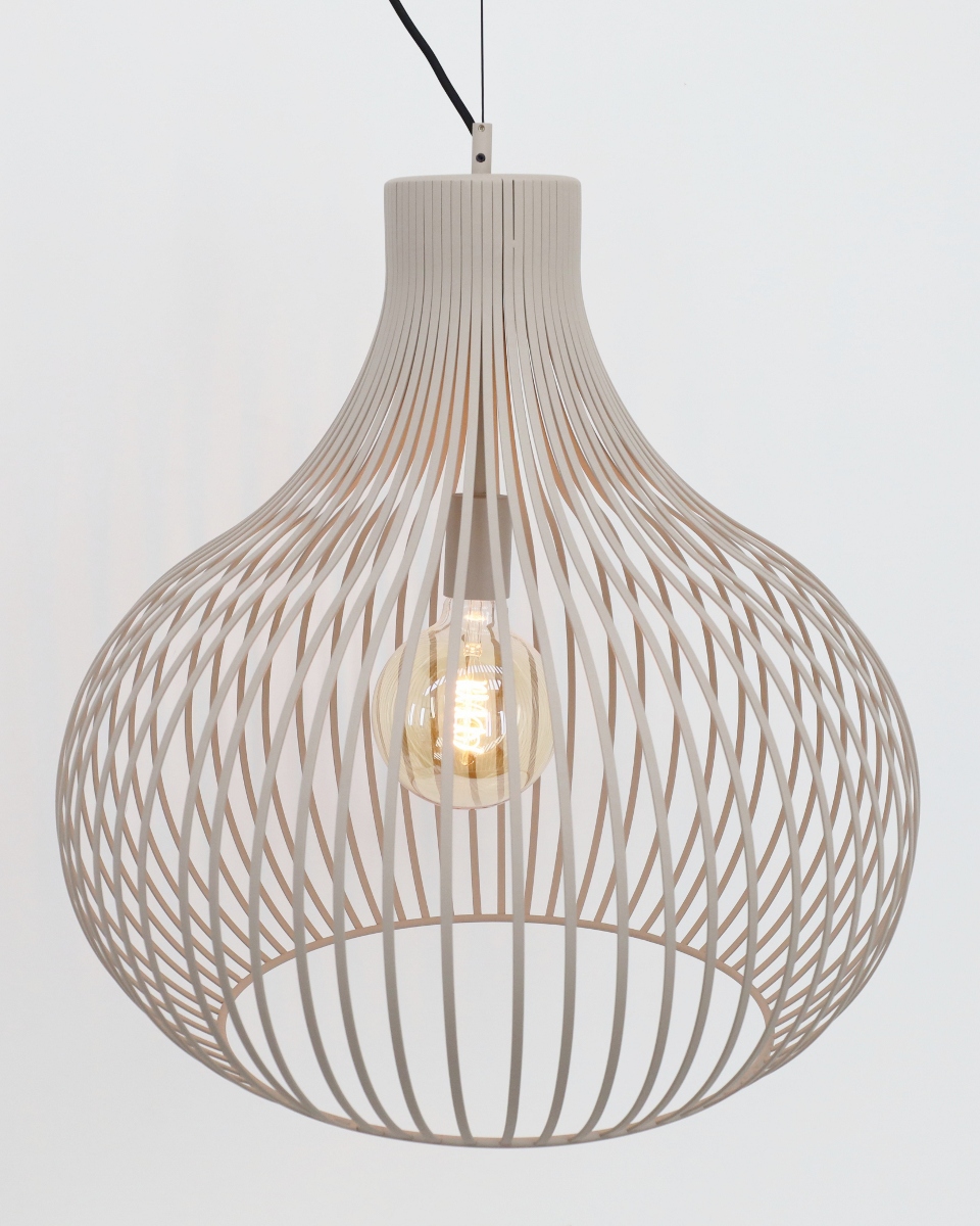 Sierlijke hanglamp GABRI Ø58 cm | Creme