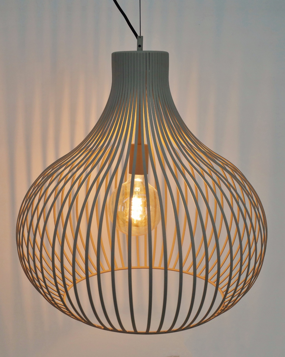 Sierlijke hanglamp GABRI Ø58 cm | Creme