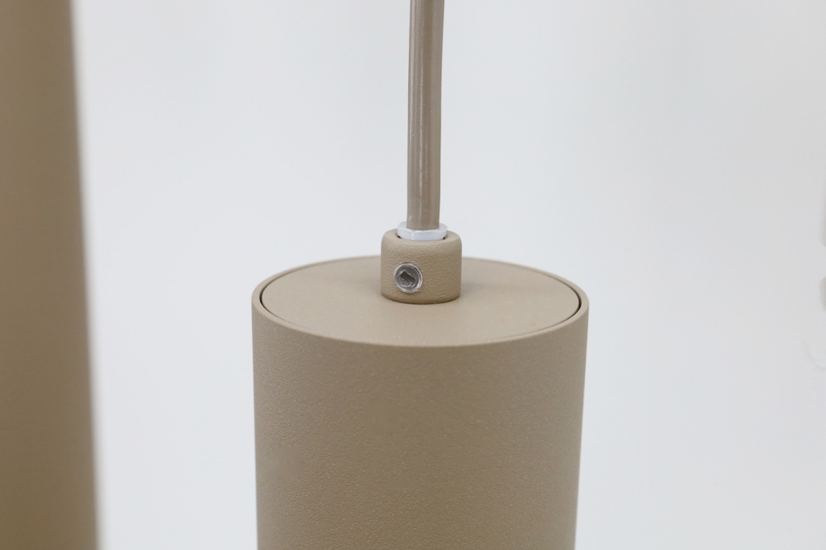 Sfeervolle hanglamp MARRONE 7-lichts ovaal | Zand / Amber
