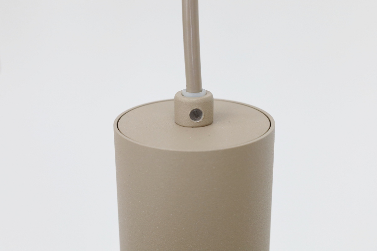 Sfeervolle hanglamp MARRONE 7-lichts recht | Zand / Amber