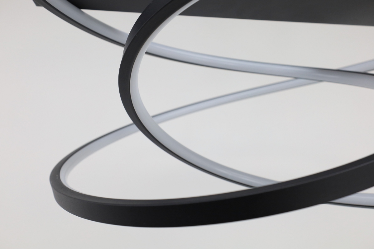 Moderne plafondlamp RINGLO | Zwart