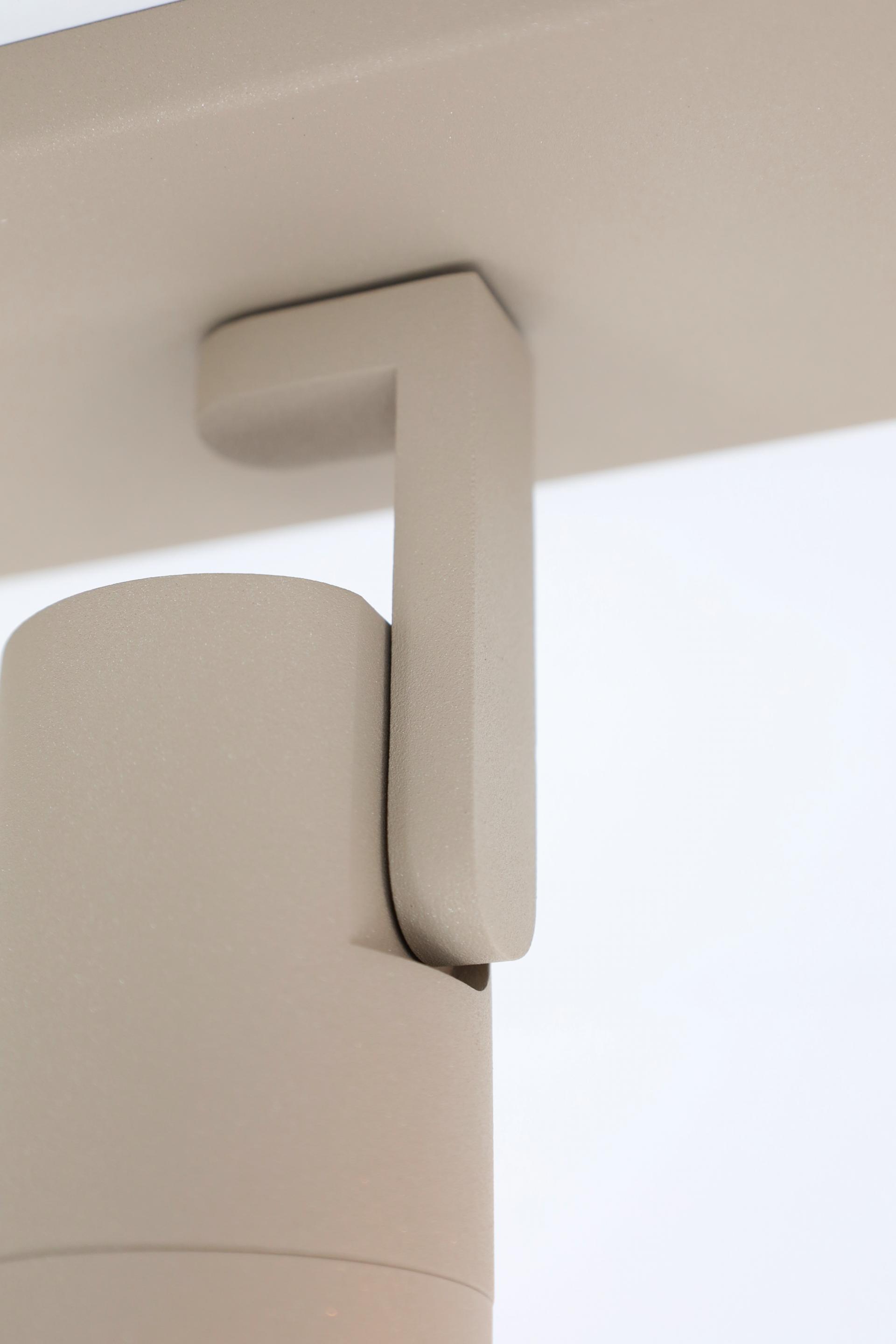Strakke opbouwspot SCOOP 3-lichts balk | Zand