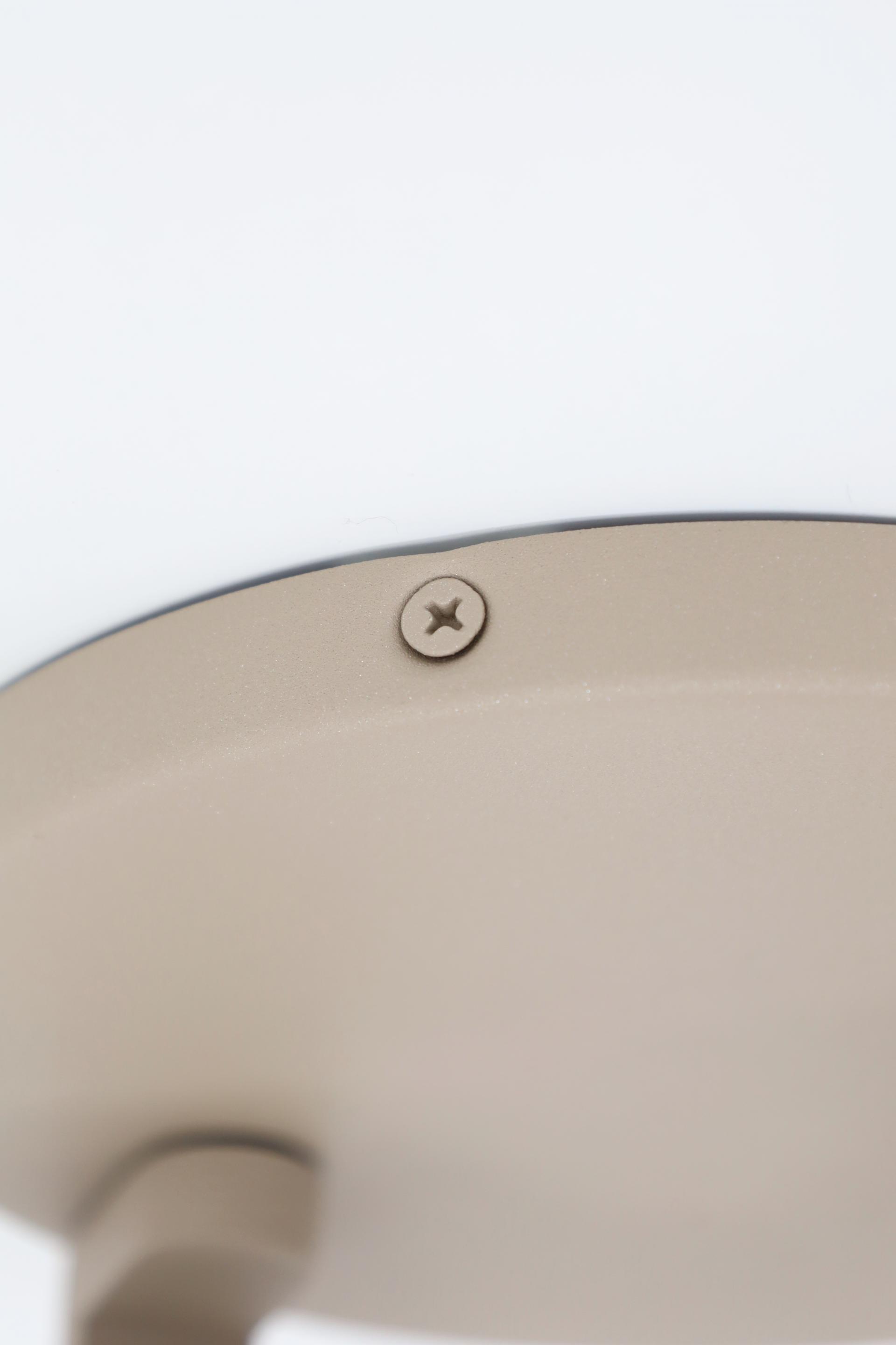 Strakke opbouwspot SCOOP 2-lichts rond | Zand
