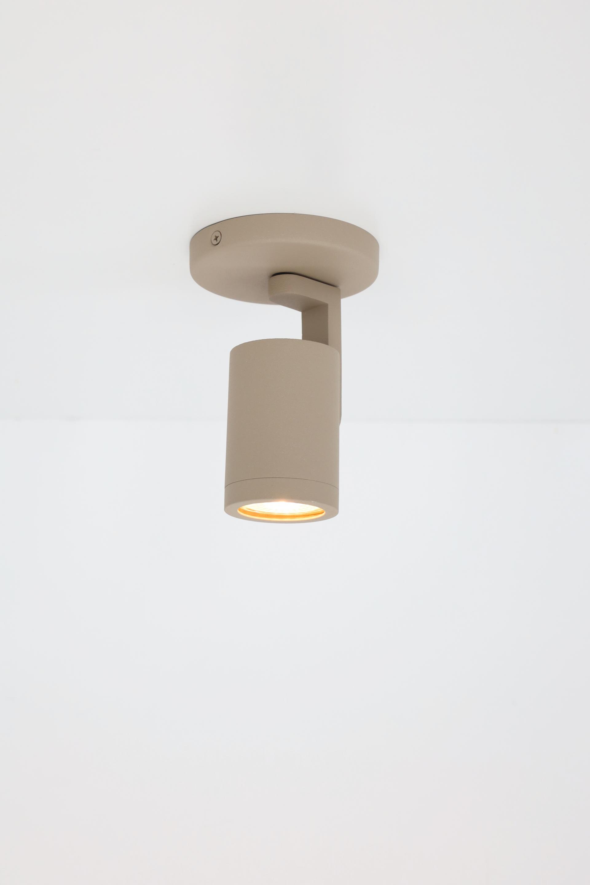 Strakke opbouwspot SCOOP 1-lichts | Zand