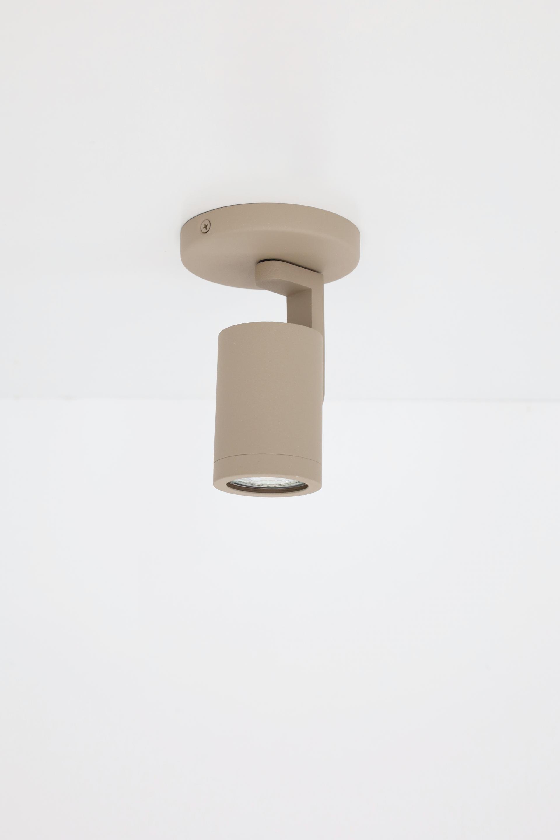 Strakke opbouwspot SCOOP 1-lichts | Zand