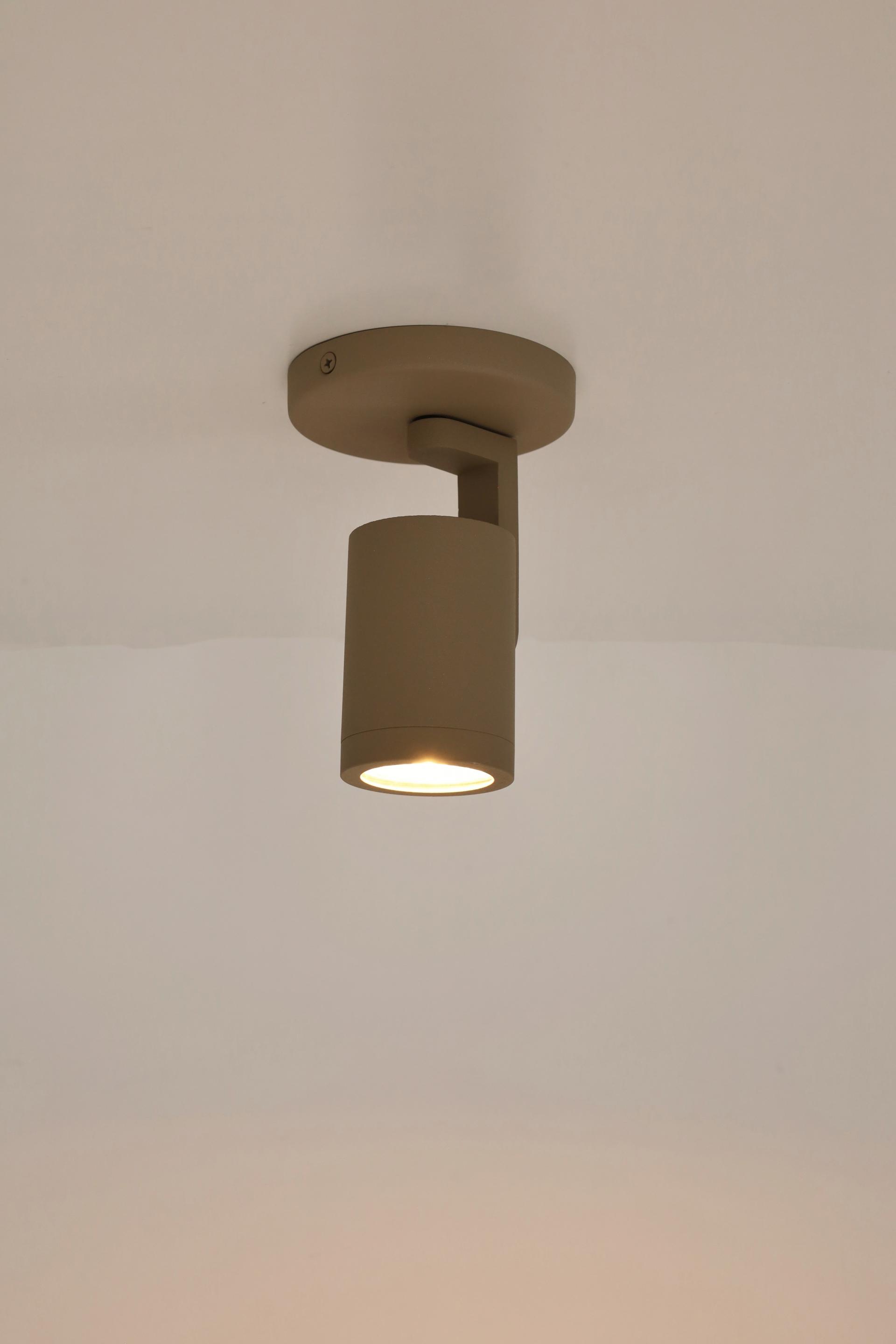 Strakke opbouwspot SCOOP 1-lichts | Zand