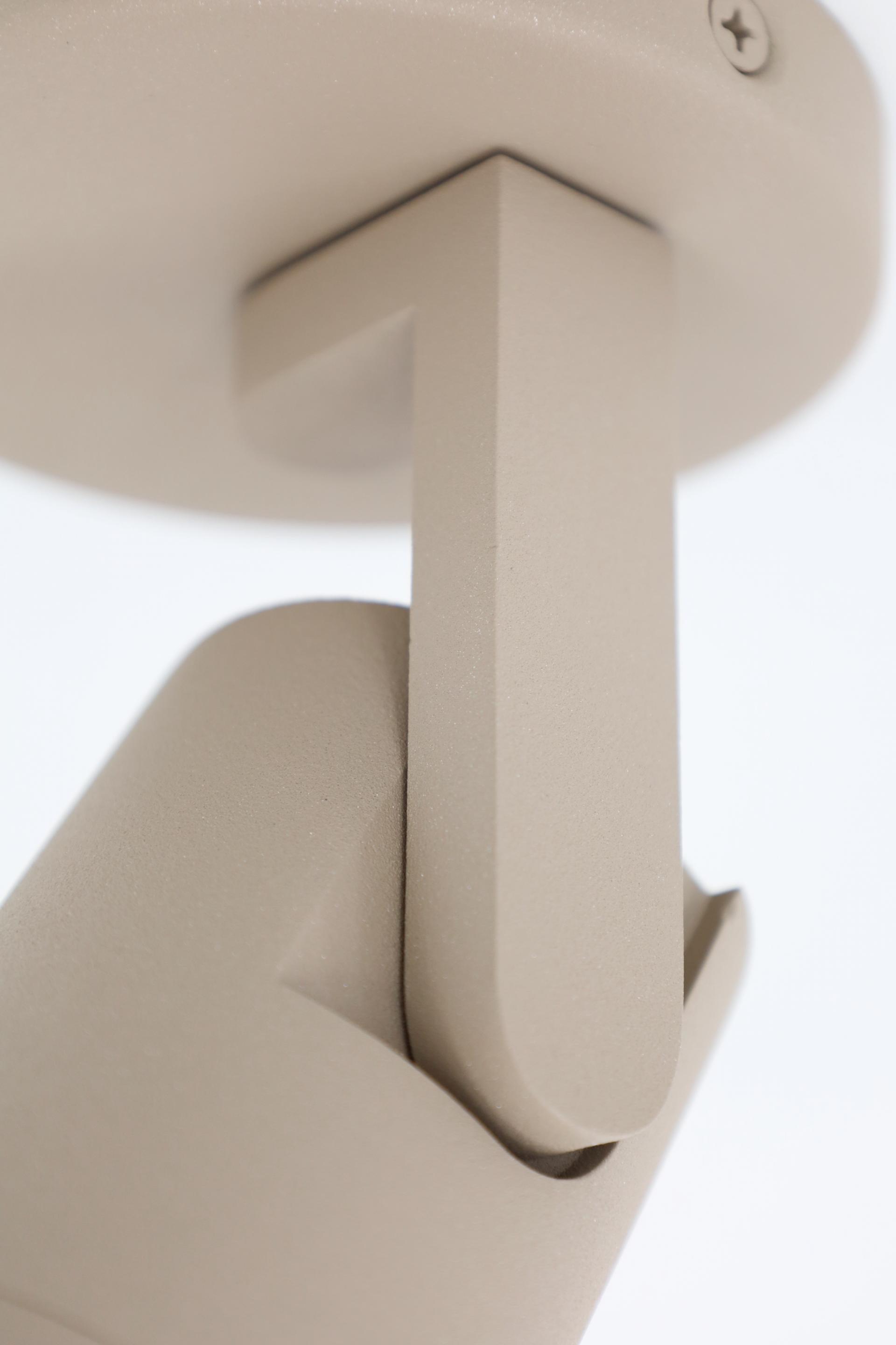 Strakke opbouwspot SCOOP 1-lichts | Zand