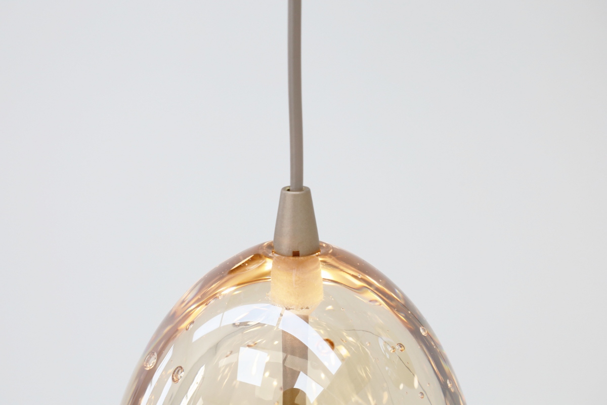 Chique hanglamp EGG GOLD 8-lichts | Champagne
