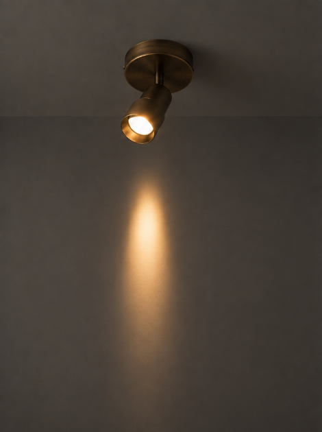 Functionele opbouwspot LIAM 3-standen | Brons