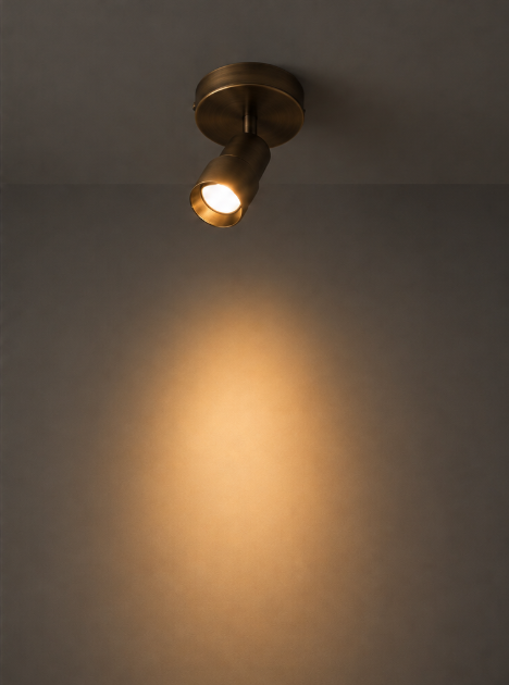 Functionele opbouwspot LIAM 3-standen | Brons