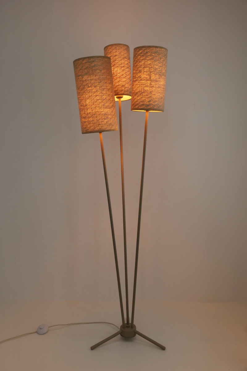 Sfeervolle vloerlamp ZIZAL 3-lichts | Zand