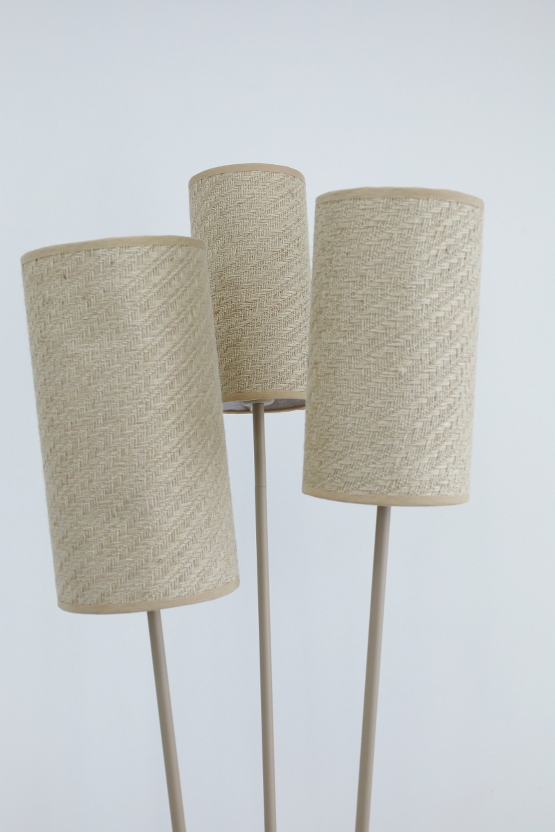 Sfeervolle vloerlamp ZIZAL 3-lichts | Zand