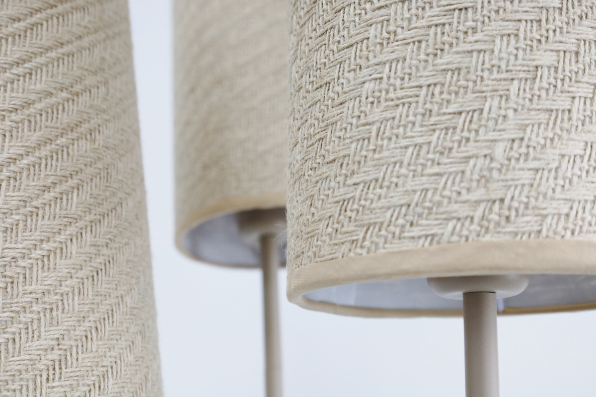 Sfeervolle vloerlamp ZIZAL 3-lichts | Zand