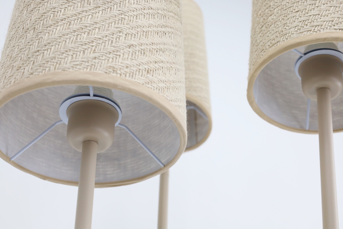 Sfeervolle vloerlamp ZIZAL 3-lichts | Zand
