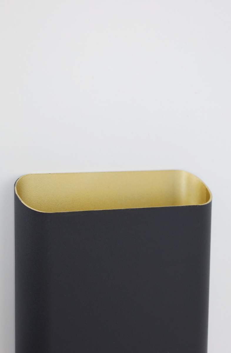Chique wandlamp KAREN | Zwart/Goud