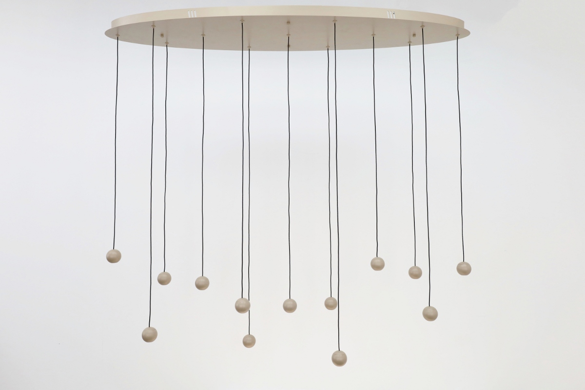 Moderne hanglamp GRACE 13-lichts ovaal | Zand