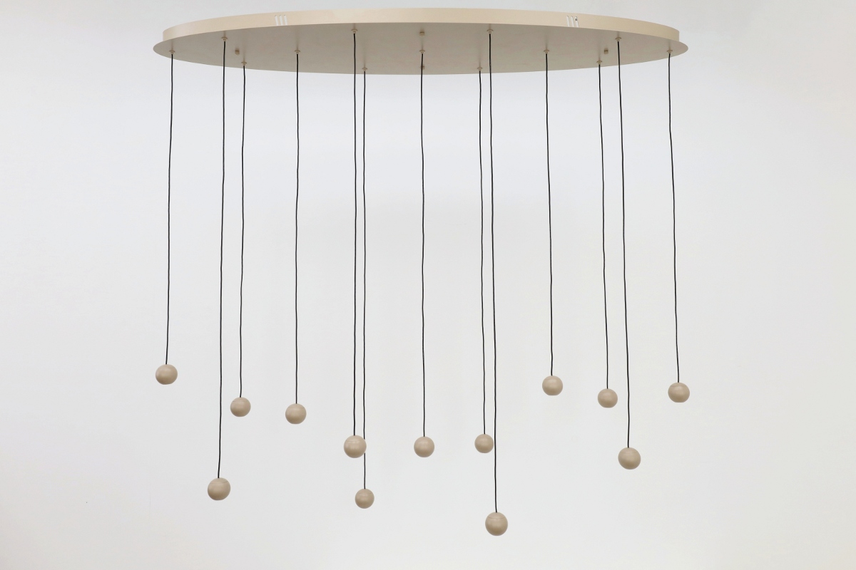 Moderne hanglamp GRACE 13-lichts ovaal | Zand