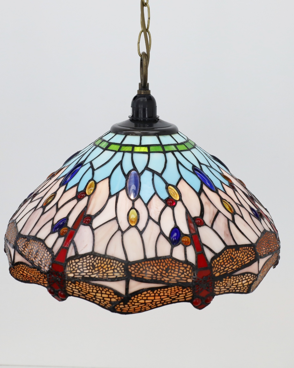 Klassieke hanglamp TIFFANY | Glas in loods