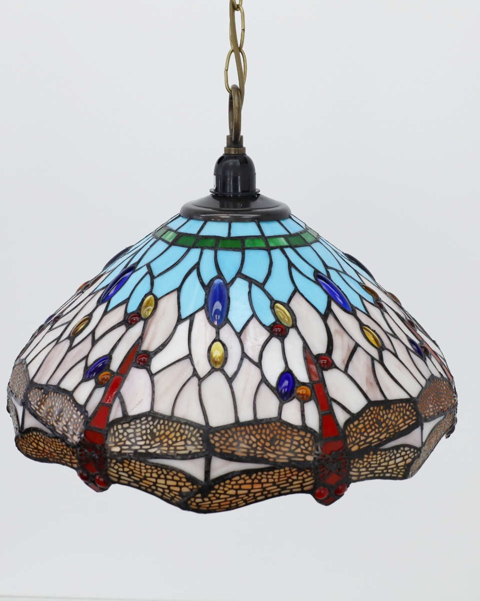 Klassieke hanglamp TIFFANY | Glas in loods
