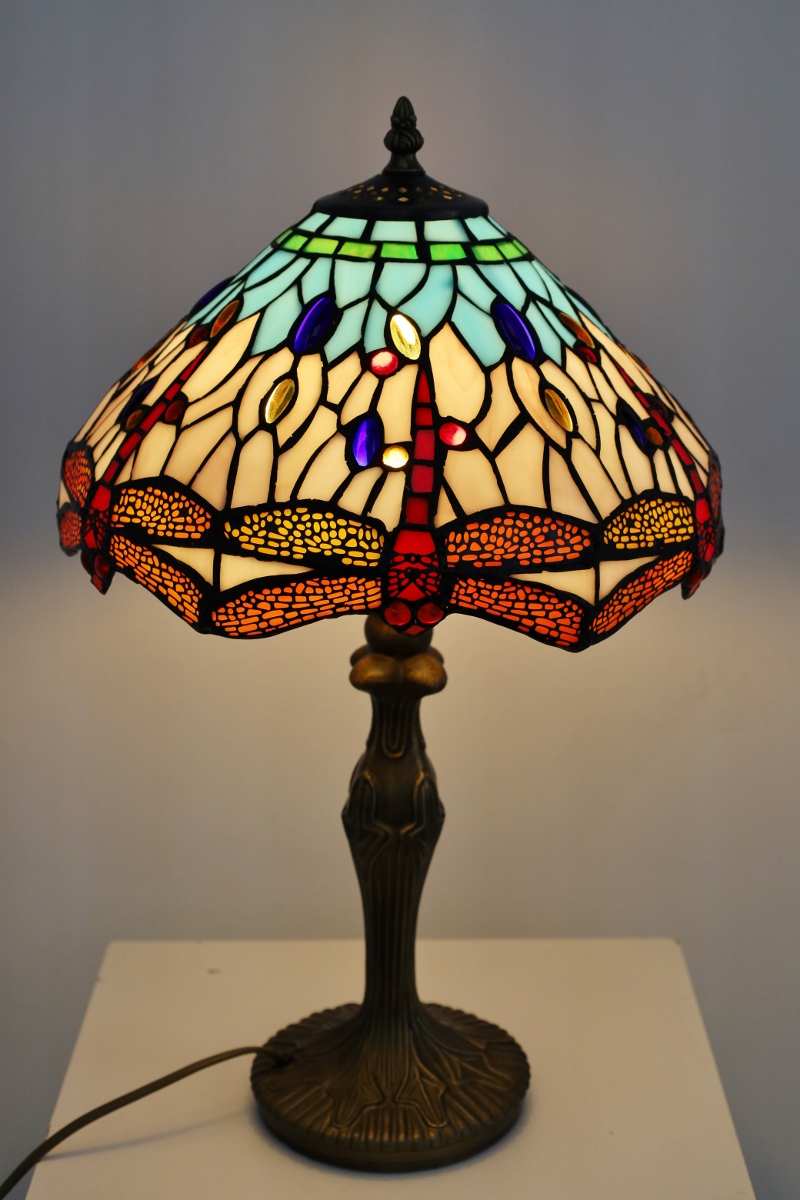 Klassieke tafellamp TIFFANY | Glas in loods
