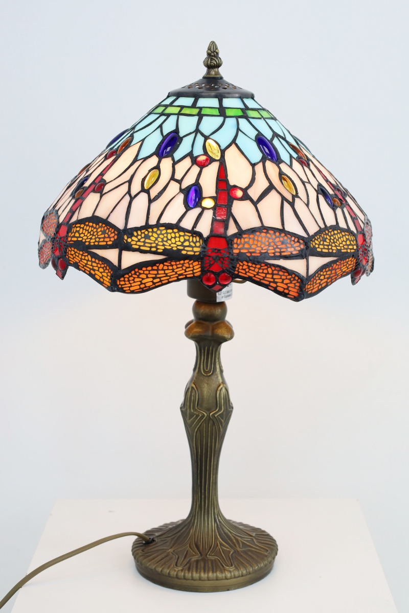 Klassieke tafellamp TIFFANY | Glas in loods