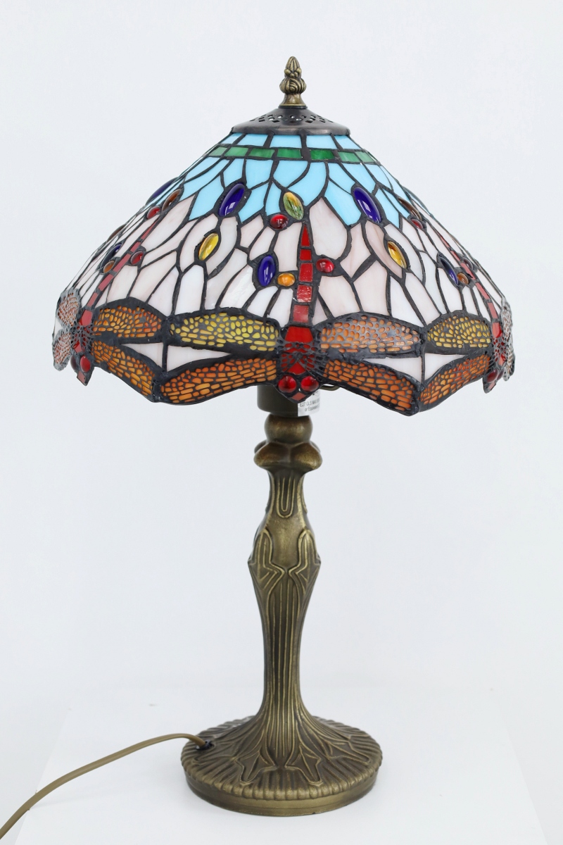 Klassieke tafellamp TIFFANY | Glas in loods