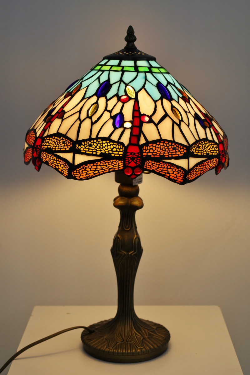 Klassieke tafellamp TIFFANY | Glas in loods