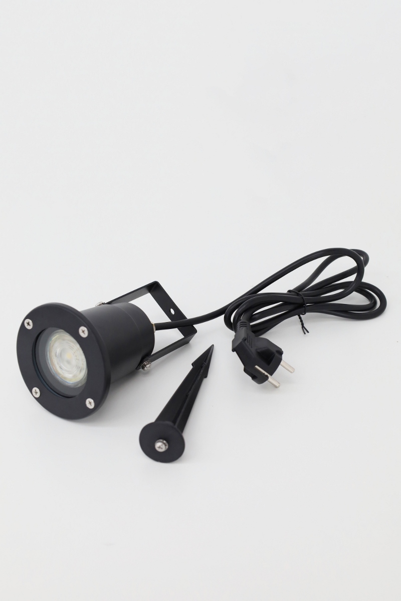 Prikspot / Tuinspot SPEAR GARDEN BASIC 1,5M kabel IP65 GU10 | Zwart met grondspies