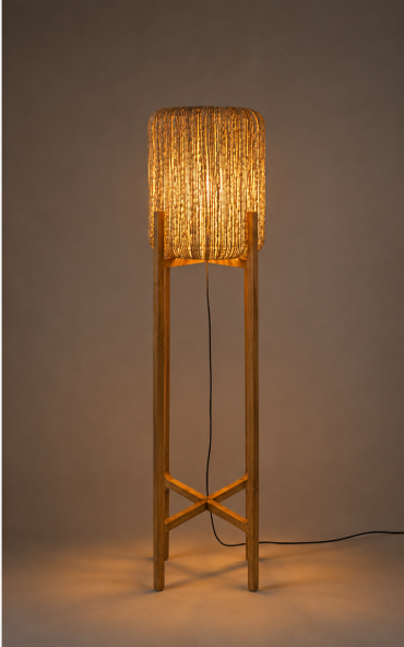 Natuurlijke AURORA vloerlamp | Brown