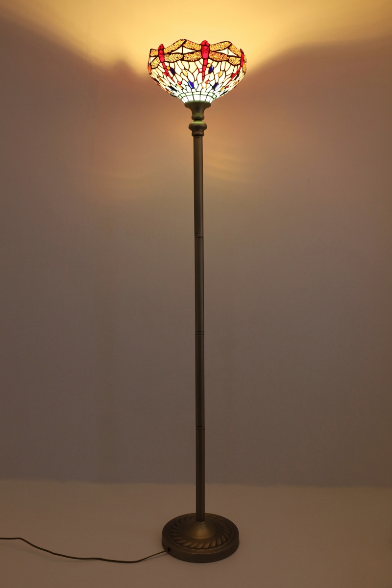 Klassieke vloerlamp TIFFANY | Glas in loods