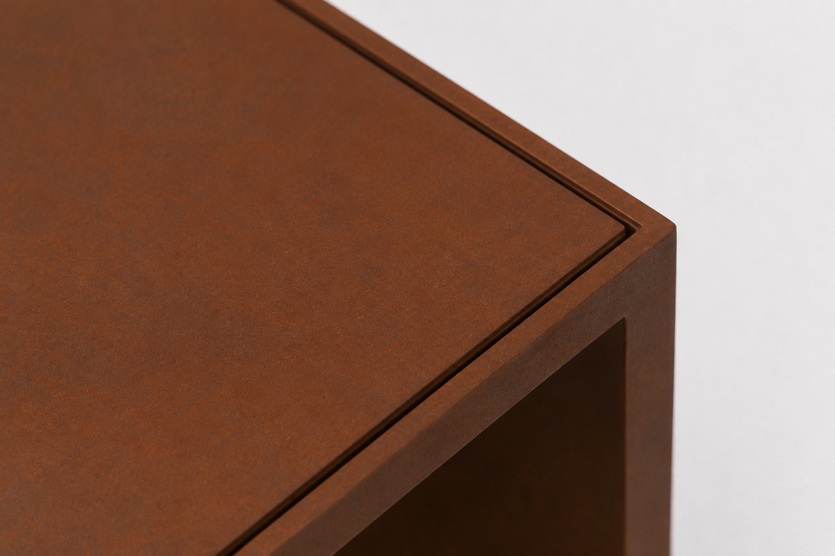 Oplaadbare wand-tafel lamp CUBOX MINI | Roest