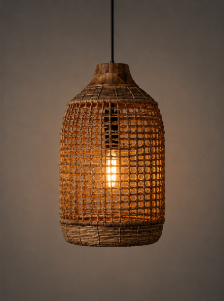 Natuurlijke BRANDY KOI hanglamp Ø30 cm | Bright Brown
