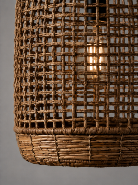 Natuurlijke BRANDY KOI hanglamp Ø30 cm | Bright Brown