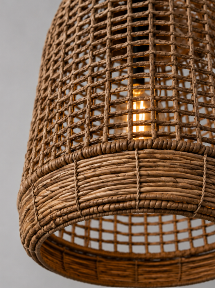 Natuurlijke BRANDY KOI hanglamp Ø30 cm | Bright Brown