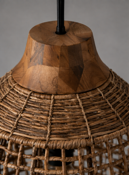 Natuurlijke BRANDY KOI hanglamp Ø30 cm | Bright Brown