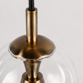 Sfeervolle vide lamp SOLENNA 13-lichts | Zwart / Metaal