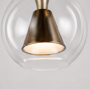 Sfeervolle vide lamp SOLENNA 13-lichts | Zwart / Metaal