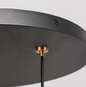 Sfeervolle vide lamp SOLENNA 13-lichts | Zwart / Metaal
