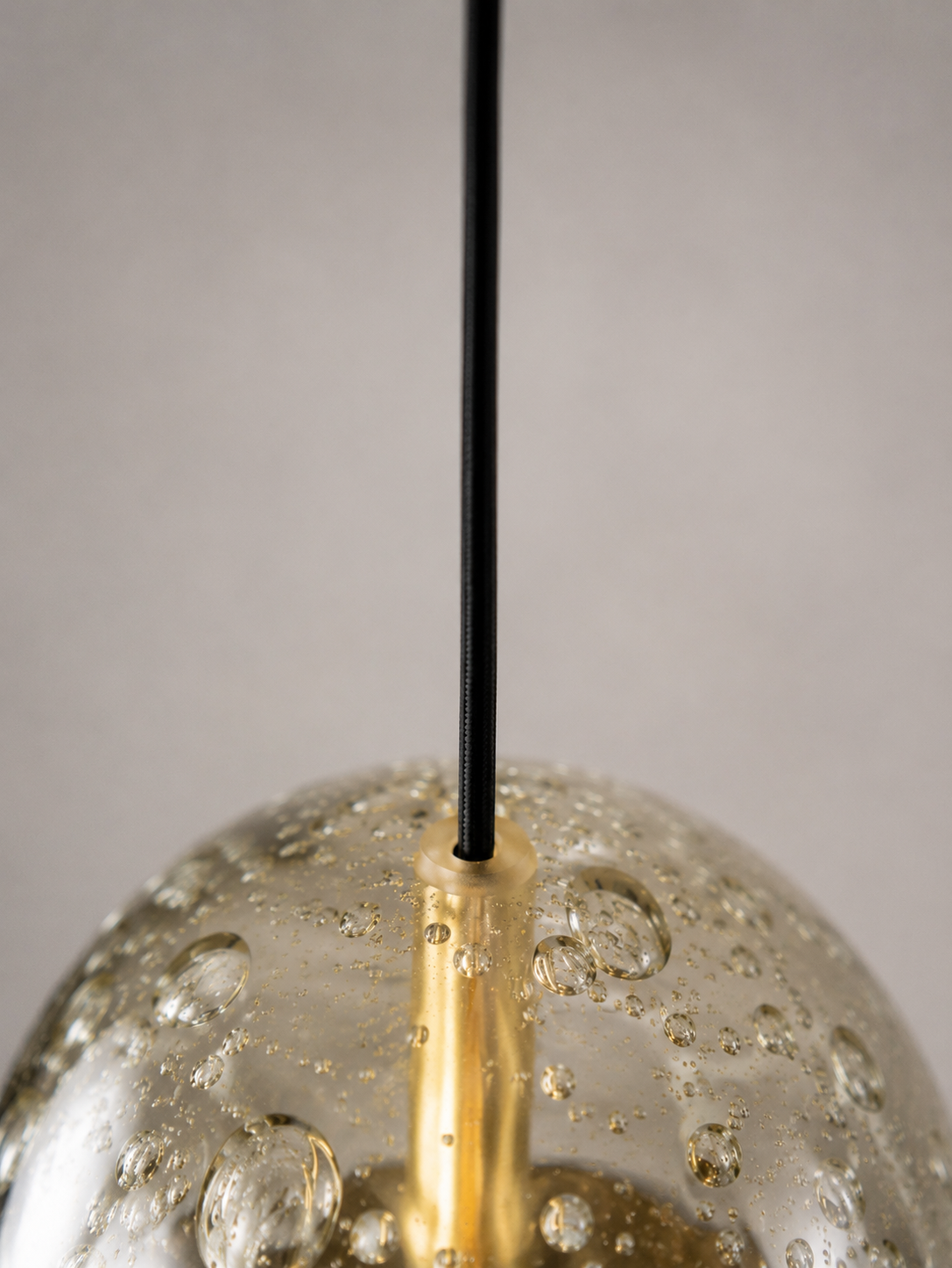 Moderne hanglamp BELLUNO 8-lichts ovaal | Messing/Amber
