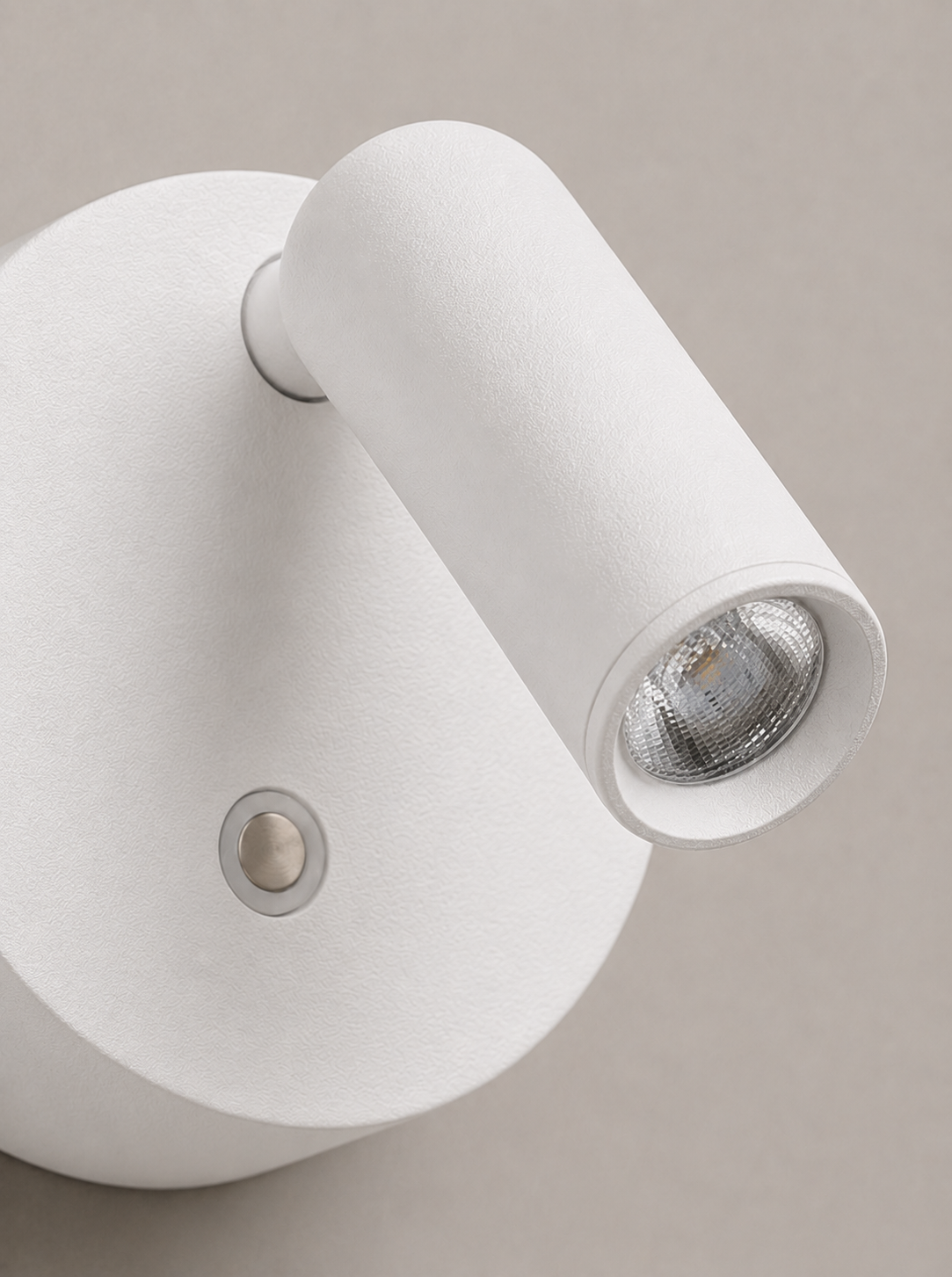 Strakke Oplaadbare WISPO wandlamp met touch dimmer | Wit
