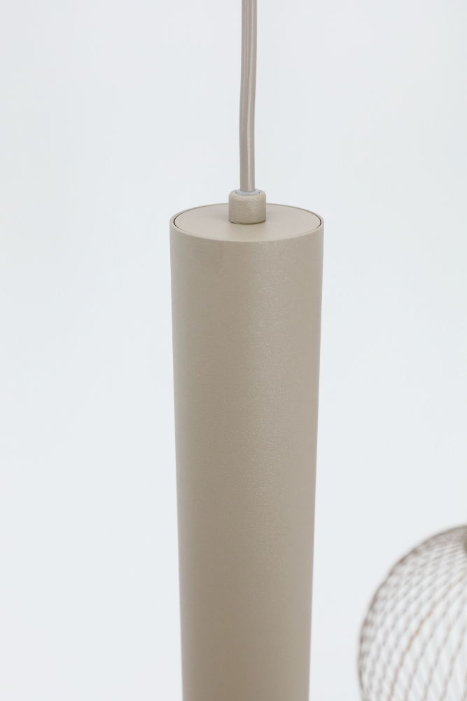 Hanglamp FILO 130 x 30 cm 7-lichts zand / quartz | Compleet