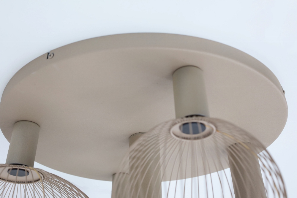 Plafondlamp FILO Ø 50 cm 5-lichts zand / quartz | Compleet