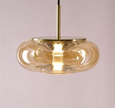 Luxe videlamp ALVA 7-lichts | Goud / Amber